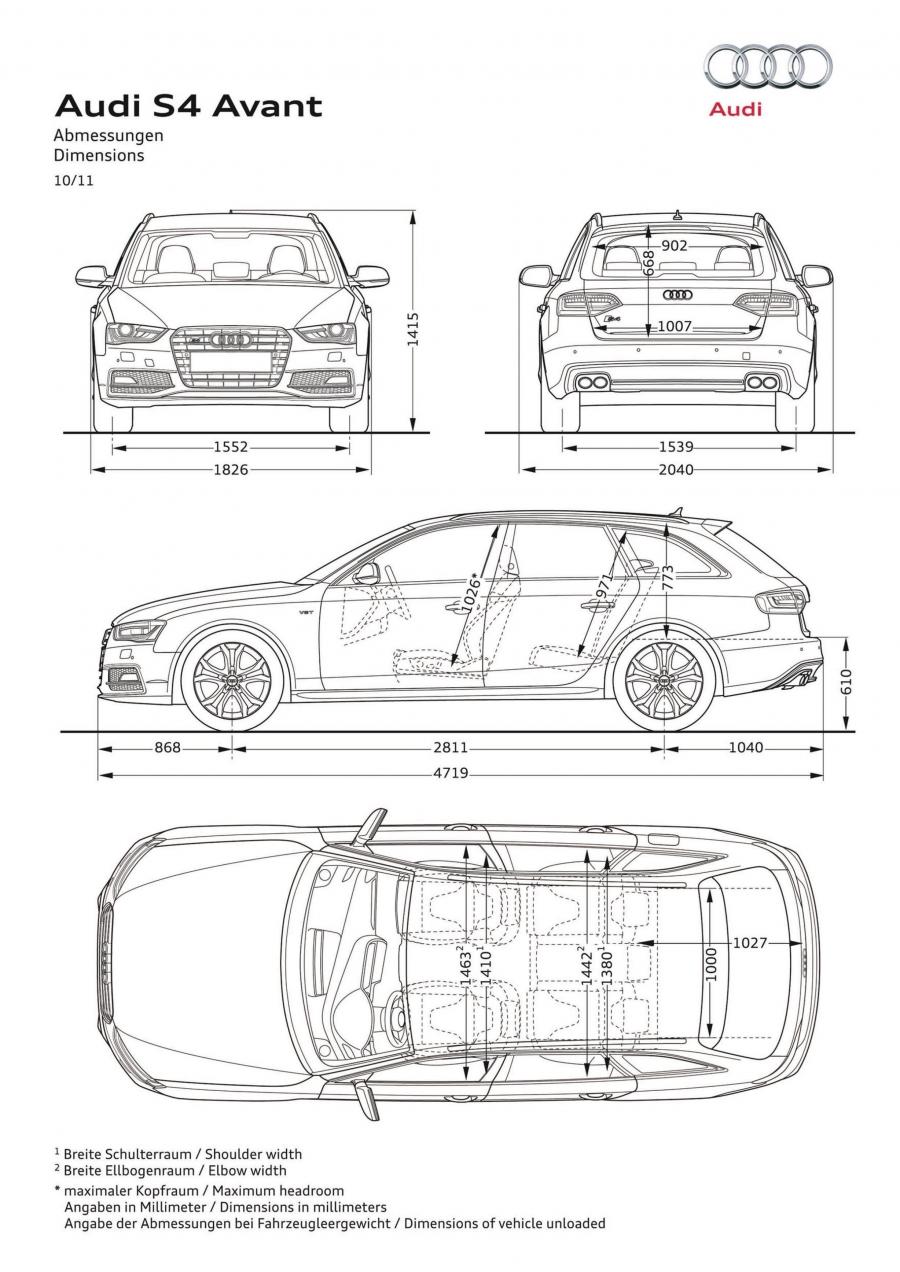 Схема Audi S4 Avant (B8, 8K) 2012 года  (WW) (фото 22 из 28)